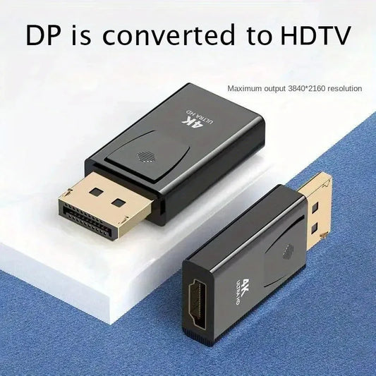 4K DP DisplayPort to HDMI-compatible Adapter Converter Display Port DP to HDMI-compatible HDTV Adapter Video Audio PC Laptop
